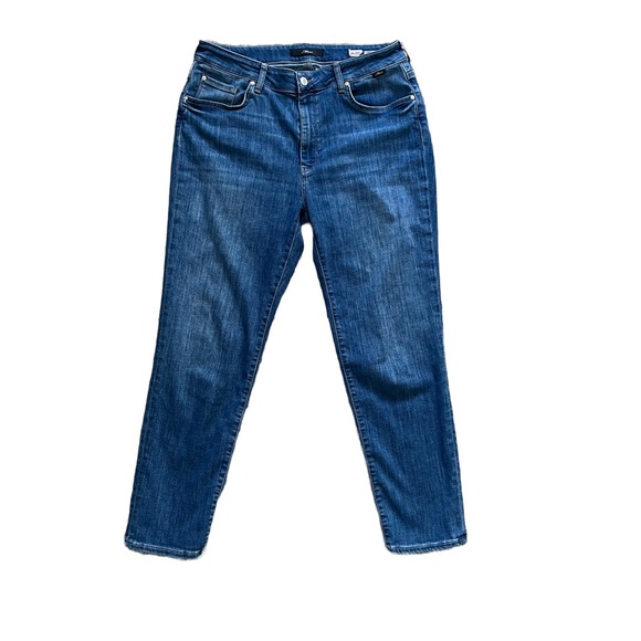 Mavi Kathleen High Rise Slim Boyfriend Jeans in Medium Blue Wash Size 31 - Picture 4 of 13